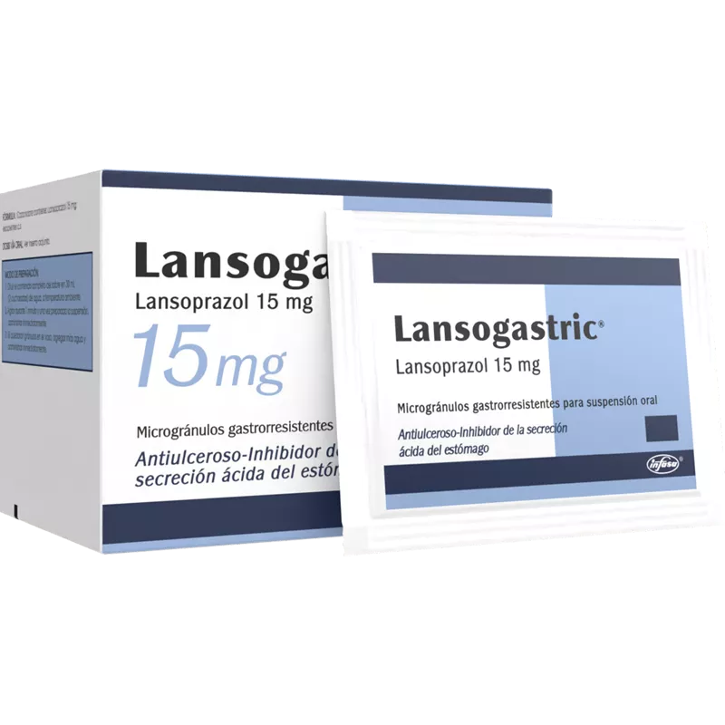 LANSOGASTRIC 15 MG SOBRES