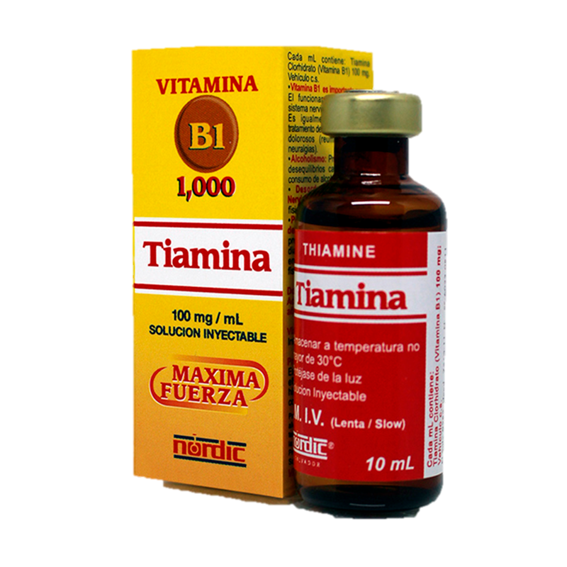 TIAMINA NORDIC SOL INY. VIAL 10 ML
