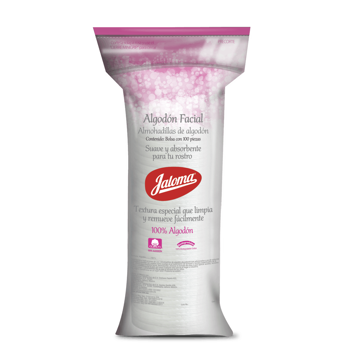 ALGODON FACIAL 100 PIEZAS